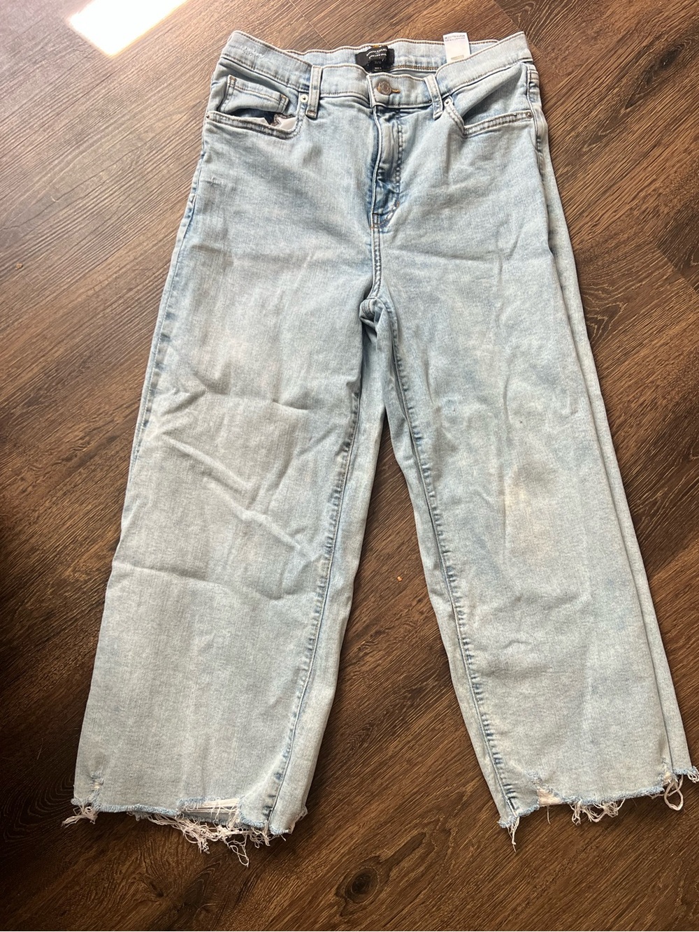 Banana Republic Light Blue Cropped Wide-Leg Jeans 30/10